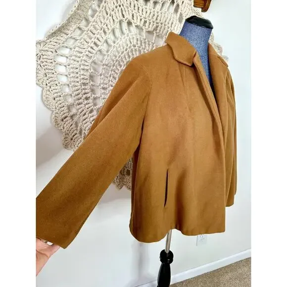 Vintage 1950s Vicuna Einiger Mill Cropped Swing Jacket One Size